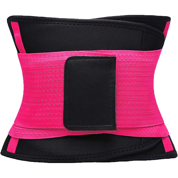 Taljetrænerbælte til kvinder - Talje Cincher Trimmer - Slank kropsformningsbælte - Sport Gjordbælte (UP Graded) Fuchsia XL