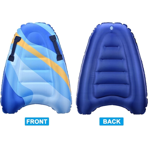 Uppblåsbar Vattenrutschkana Bodyboard för Barn & Vuxna, Sommar Slip Slide Pool Leksak för Trädgård, Gräsmatta, Utomhusfester, Gul dark blue