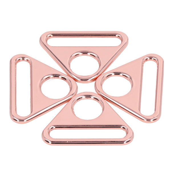 10 st justerbara spännen 38 mm zinklegering material multifunktionell lätt bärbar bagagetillbehör Rose Gold