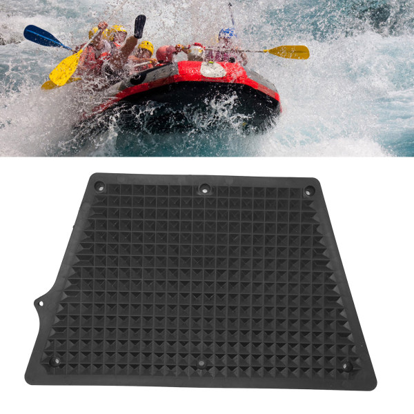 Udenbordsmotor Transom Plade Gitter Design Trapezformet PVC Udenbordsmotor Monteringsplade til Oppustelig Båd Kajak Yacht Sort