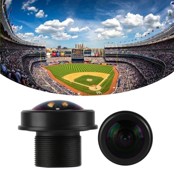 1,56 mm 180° vidvinkel 5 MP HD Fisheye Board-objektiv för CCTV-övervakningskamera