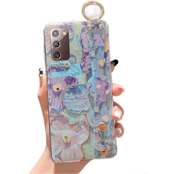 Galaxy Note 20 -kuori rannekkeella ja jalustalla, erittäin ohut IMD-iskunkestävä suojakotelo Samsung Galaxy Note20 5G 2:lle