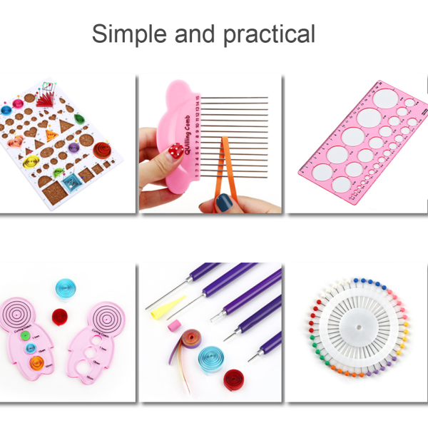 Paper Quilling -sarja Gradient Ramp -värikäs Scrip DIY -käsintehty taide- ja askarteluvälinesarja