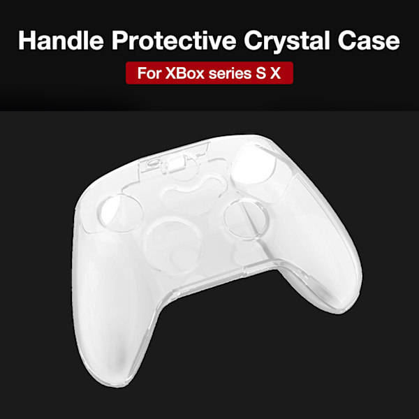 Skyddande kristallfodral i silikon, stötsäkert skyddskåpa, kompatibel med XBox Series S X-kontroller