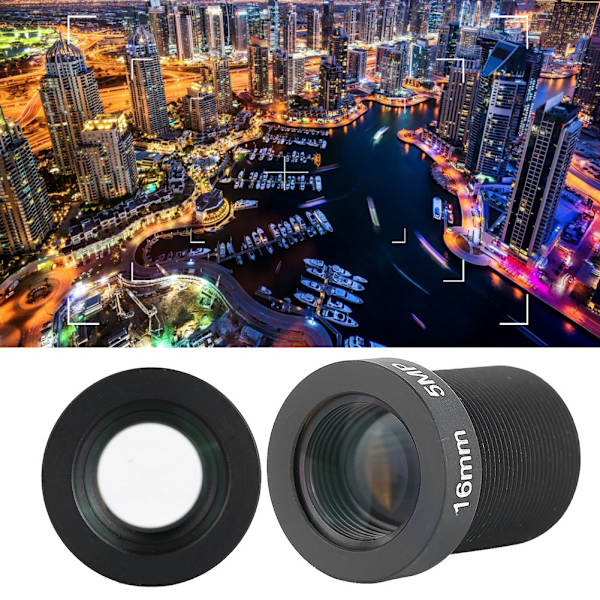 5MP 16mm HD enkel primärlinsersättningstillbehör för kamera