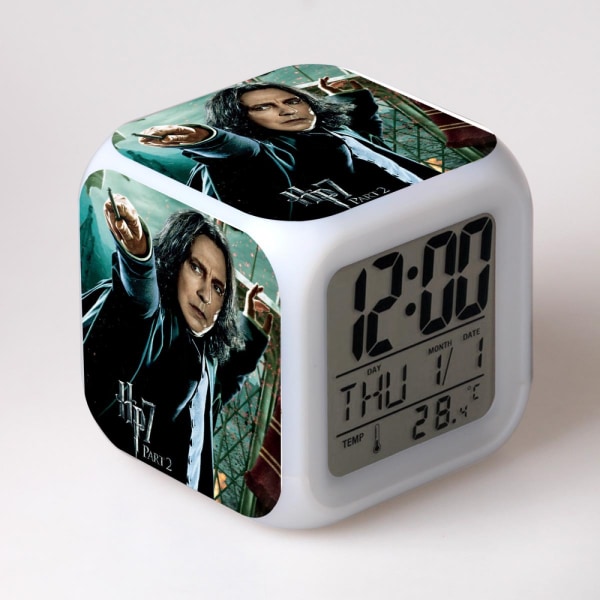 Harry Potter väckarklocka Harry Potter Harry Magic Färgglad stämningsfull LED Luminous väckarklocka（15）
