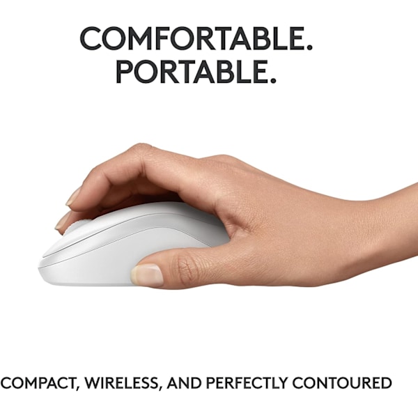 Logitech M221 Trådlös Bluetooth-mus, Kompakt, Smidig Spårning, 18 Månaders Batteritid för Windows, macOS, ChromeOS, Linux, Kompatibel med PC, Mac, Bärbara datorer Green