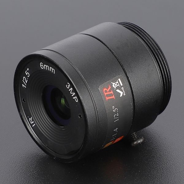 6mm 3MP HD F1.4 1/2.5 CS-fäste CCTV-objektiv för kamera