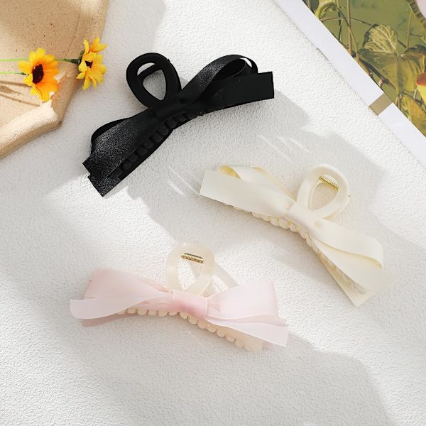 Hårklemme for kvinner og jenter, 2 stk. Kjærlighet Stor sklisikker Sterk Metall Sommerfugl Hårklemmer Glitrende Hold Hårklemme Hair Bow 3Pcs