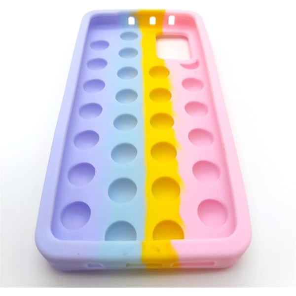 Samsung A52 -kuori, söpö Galaxy A52S -kuori, aistillinen Push Pop Bubble 3D Fidget -lelu, teinitytöt, naiset, pojat, lapset, stressiä lievittävä silikoni