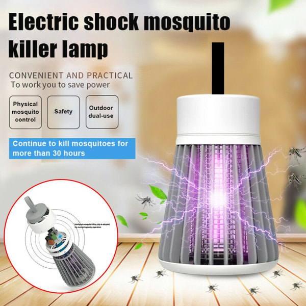 USB elektrisk myggdödande lampa uppladdningsbar insektsfälla myggljusfälla