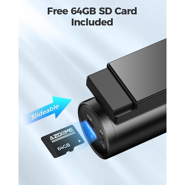 4K Dash Cam 5G WiFi GPS, WDR Super Night Vision Camera för bil, G-sensor, parkeringsläge, gratis 64 GB SD-kort, 170° vidvinkel Dashcam, loop-inspelning, V