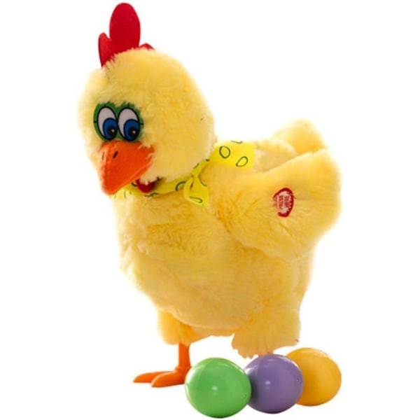 Läggande ägg Kycklingleksak Elektrisk interaktiv plyschdjur Sjungande leksaksdocka Present till barn