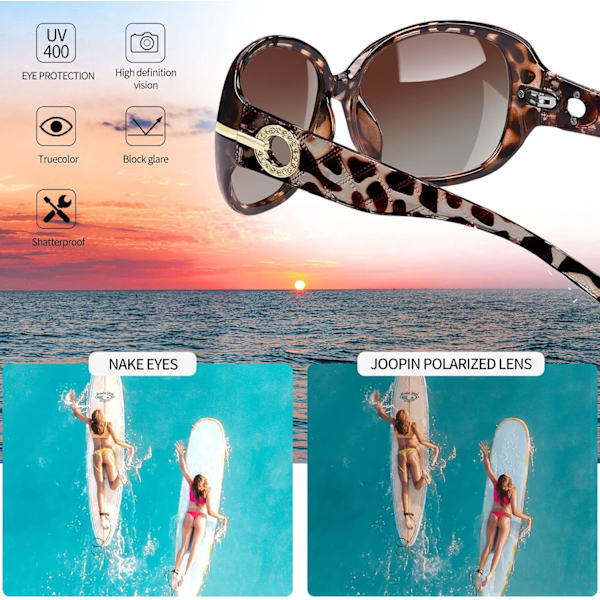 Jackie Solglasögon Överdimensionerade Nyanser för Kvinnor Trendiga Stora Rektangulära Solglasögon UV-skydd Solglasögon tortoise Shell Brown