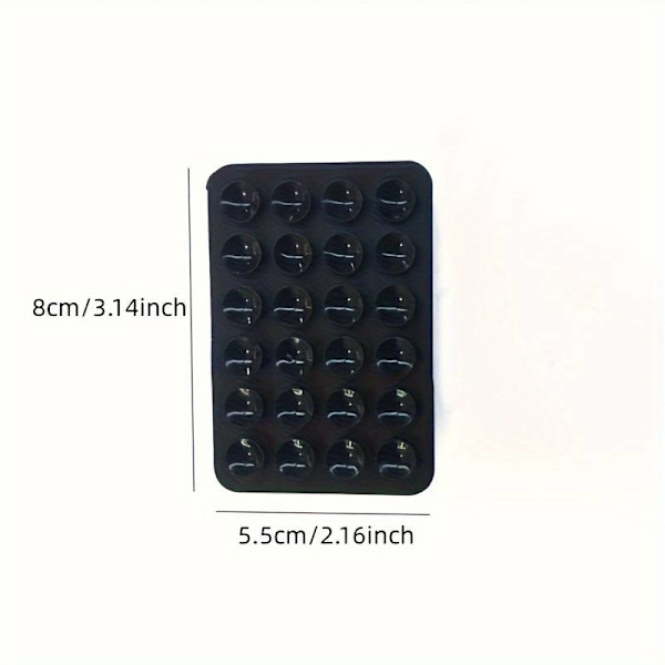 Two Pieces 24 Mini Suction Cups, Universal Non-Slip Grip, Waterproof, Multifunctional Mobile Phone Accessories, Suitable for Various Models white