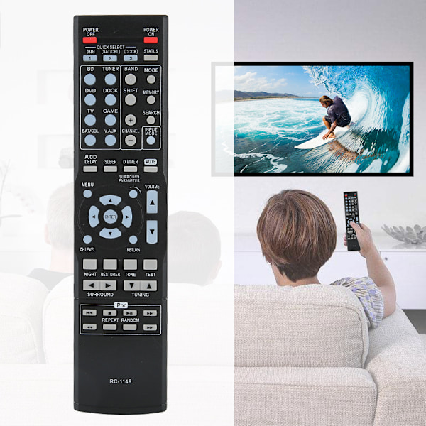 ABS Hållbar, Slitstark Svart Kontroll Fjärrkontroll Ersättningstillbehör för DENON RC-1149{GKS}