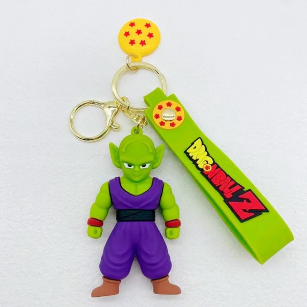 Dragon Ball Z -avaimenperä, muodikkaat korut, Son Goku, Vegeta, Piccolo, toimintahahmot, 8 cm PVC-avaimenperä, miehille ja naisille, laukkuun ripustettava lahja J