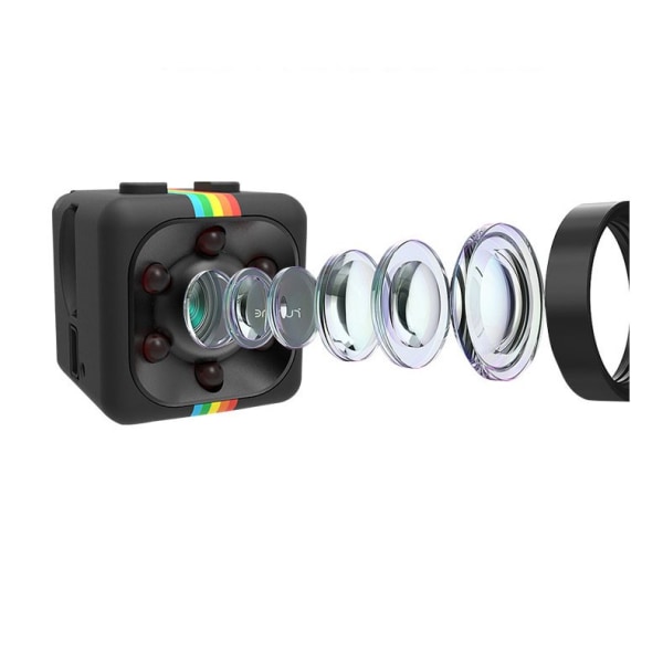 SQ11 HD minikamera, med nattsyn och 1080P Full HD CMOS-kamera