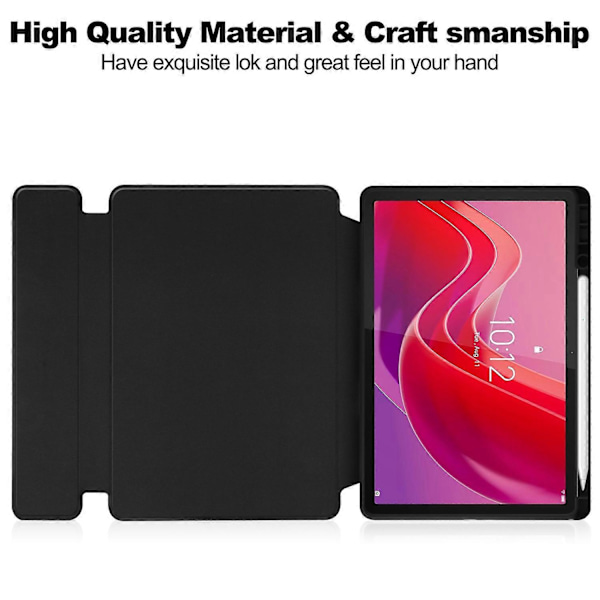 Etui til Lenovo Tab M11/Xiaoxin Pad 11 2024 PU+Akryl Nettbrett Stativdeksel med Bluetooth Tastatur Flerfarget