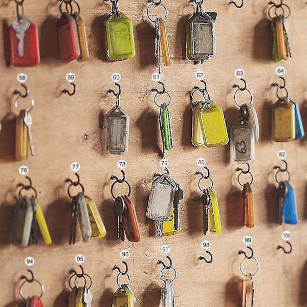 100 ark nummeretiketter S 1-100 numre Ro S 1 cm små selvklæbende numre