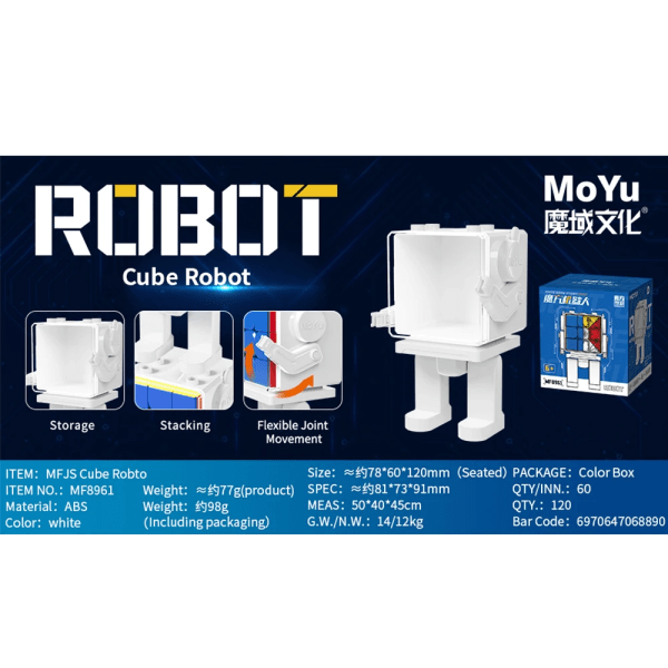 MoYu Meilong 3x3x3 Magic Cube Robot Meilong M 2x2 3x3 Speed ​​Cube Professionell Speed ​​Pusselleksak Cubo Magico Barn Julklappar Robot Organizer