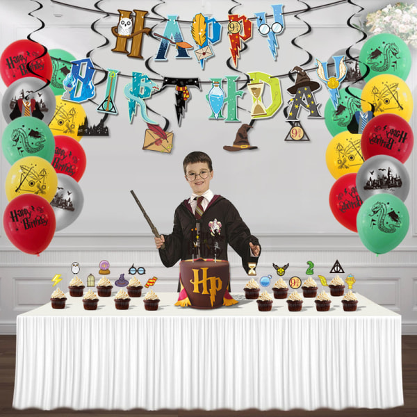 Harry Potter Wizarding tema festdekoration barn födelsedag set A