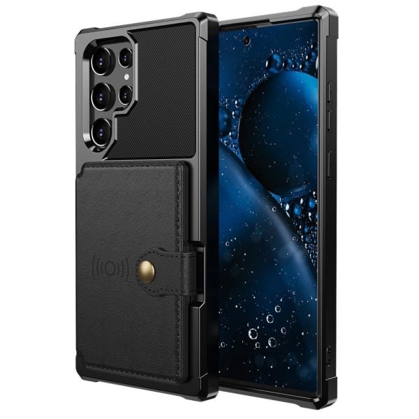 SQBB Til Samsung Galaxy A53 5g Anti-cover Støtteben Pu Læder+tpu Telefoncover med Rfid Blokerende Kortetui Lilla