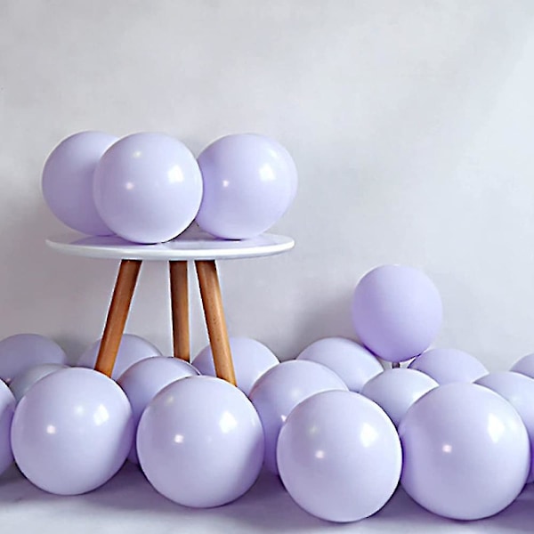 Pastellfärgade ballonger, party Macaron Candy Colored Latex Balloons, Lila