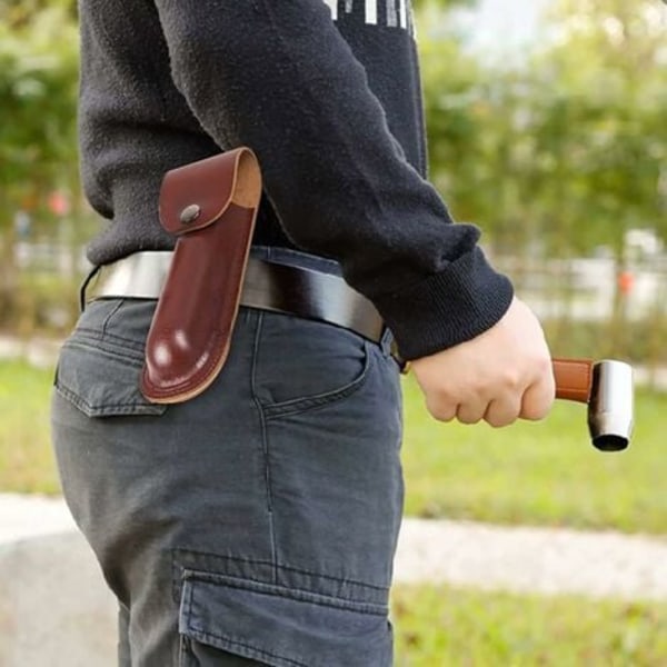 Manuell borr, handskruv för träbearbetning handskruv med läderfodral för bushcraft-bosättare träbearbetning nyckel utomhus träborr hål träplugg-FD3--O-