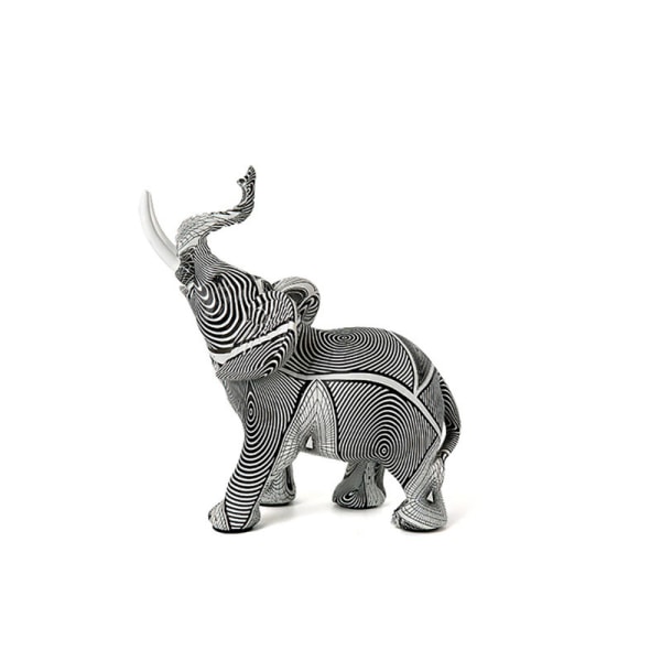 Resin Doodle Elephant Sculpture -työpöydän koristeet