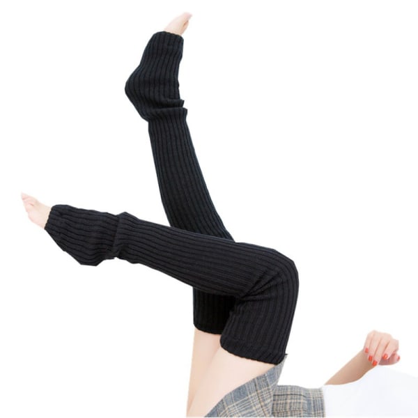 Långstickade benvärmare för damer Strumpa för balett Fitness Yoga ljusgrå
