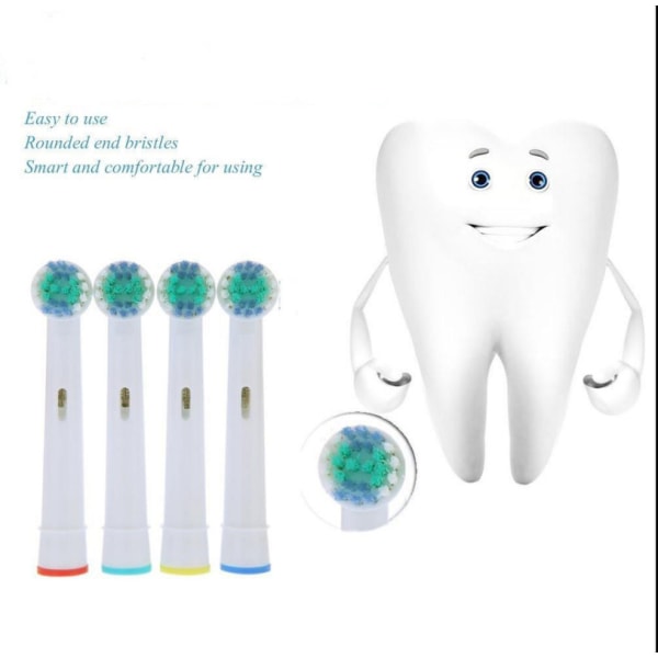 16st utbyteshuvuden för elektrisk tandborste lämplig för Oral B