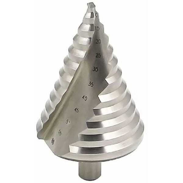 Stort Sett med 6-60mm HSS Trinnbor med Spiralspor i 12 Størrelser Kobolt Konbor Verktøy Hullutvidelse Metallplate PVC-plate - DC18/NC/【mo】
