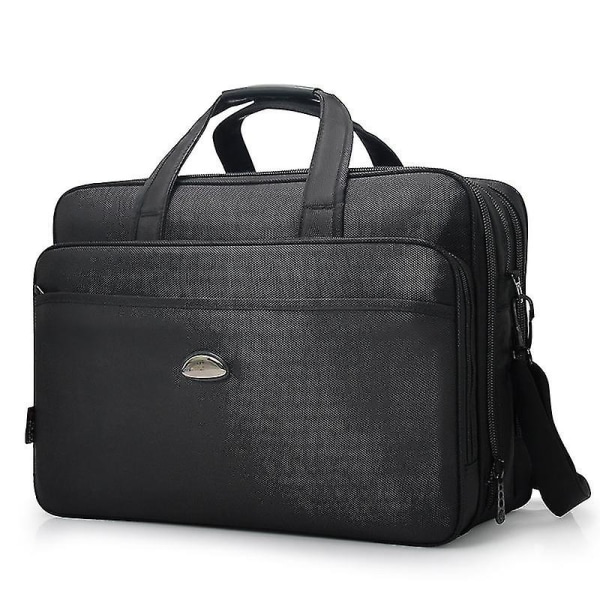 Ny 6601 17-tommers bærbar PC-veske Tote Business Briefcase Notebook Computer Håndveske med skulderstropp