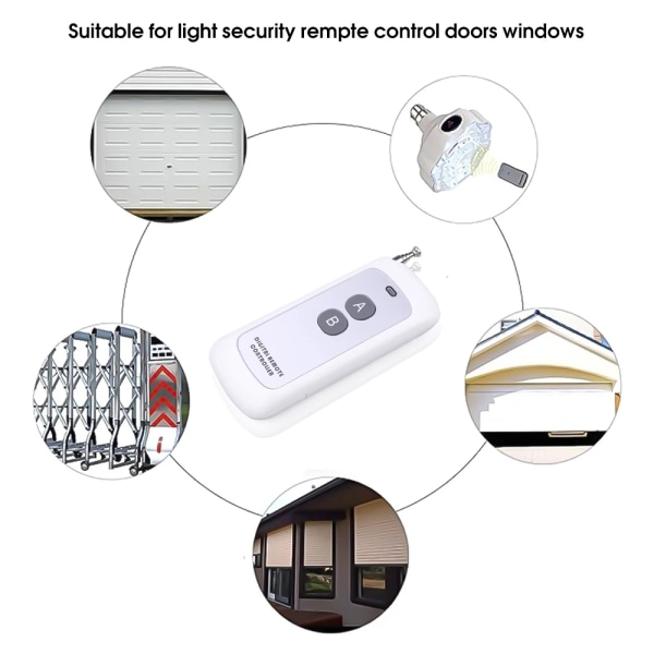 433mhz Fjernbetjening Langtrækkende Trådløs Præsentation Controller RF Modul ABCD 2/4 /6/8 Taster Fjernbetjening AB 2 Buttons