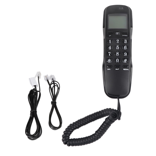 KX T888CID Anrops-ID-skjerm Hjemmekontor Telefon (Telefonlinje med tilfeldig farge)(Svart)