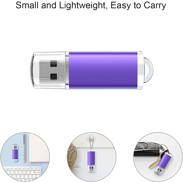 USB-minne 16 GB 3-pack Stor Lagring USB-minne USB 2.0 Flash Drive Ke
