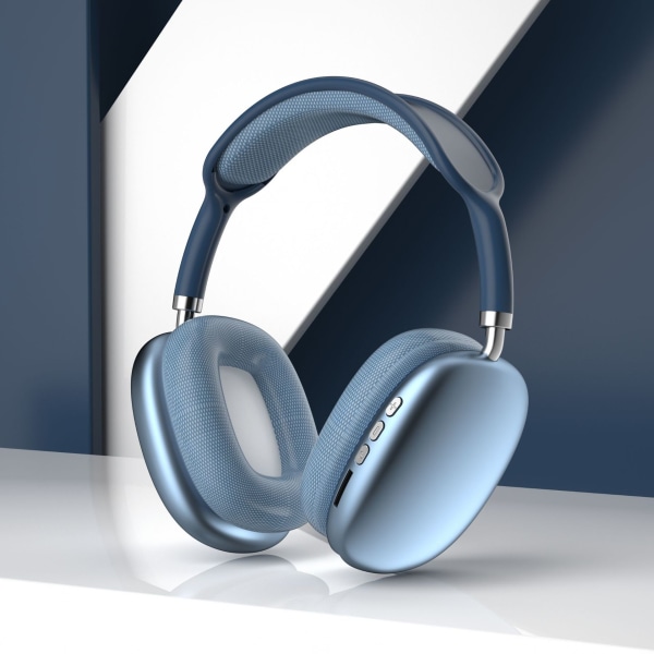 Trådlösa Bluetooth-hörlurar med mikrofon, uppladdningsbara stereohörlurar med vikbara öronkåpor, brusreducerande headset