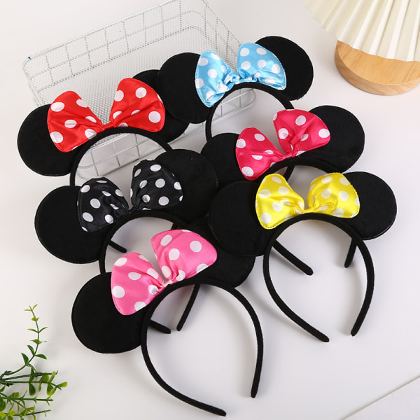 Minnie Mouse Mus-öron Pannband - Babypiger - Pannband Håraccessoar 02#