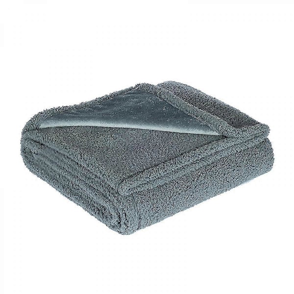 Vattentät Filt Kärleksfilt för Par Vattentätt Stänkskydd Grå 100*145CM-KL M:100cm*145cm