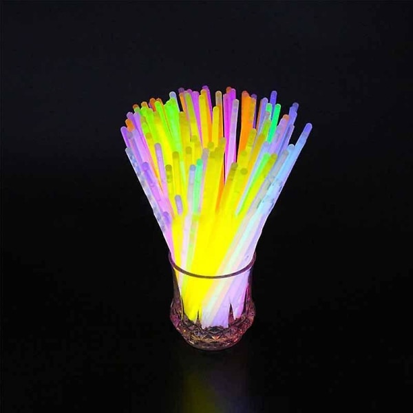 Partyartikler 200 stk. Lysende Glow Stick Partyartikler, Glow Party Dekorationer, Neon Party Glow Ne