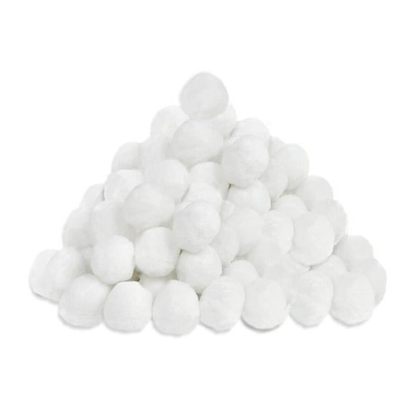 XMTECH Poolfilterbollar - Vita - 700 g - 50mm - Alternativ till 25 kg filtersand Vit