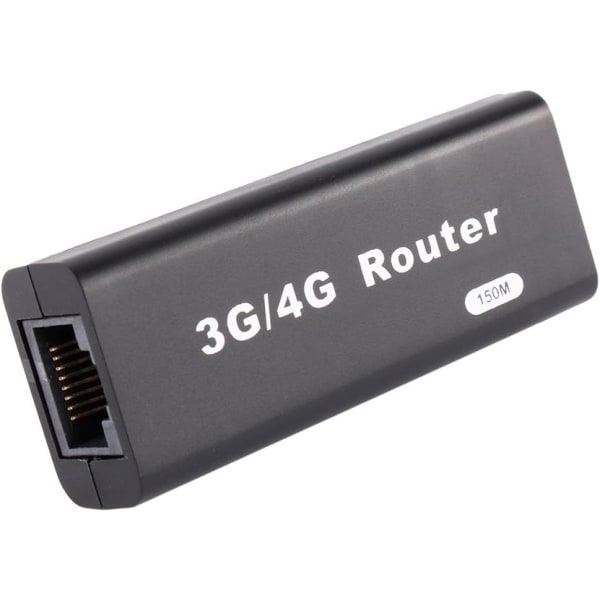 Mini 3G WiFi-ruter, flyttbar bærbar 3G/4G WiFi WLAN 150 Mbps RJ45 USB trådløs ruter for bærbare datamaskiner