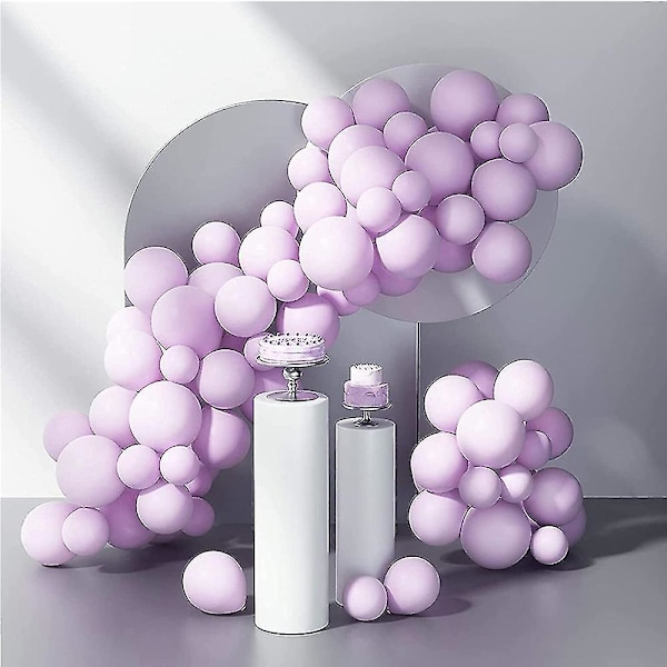 Pastel Balloons,party Macaron Candy Colored Latex Balloons, Purple