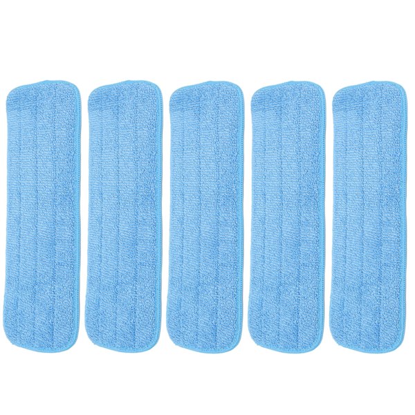 5PCS Mikrofiber Flat Mop Pad Mopping Rengjøringsklut Erstatning for 14x41cm Borrelås Mop Universal