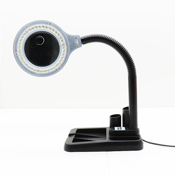 Suurennuslasi LED-valolla - 5X 10x, lukemiseen, korjaukseen, huoltoon, askarteluun, ompeluun, korujen suunnitteluun, musta väri-KL