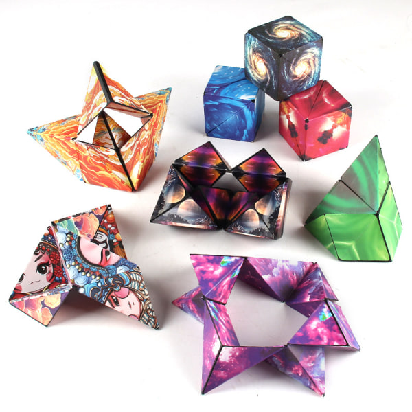 3D Magic Cube Shape Shifting box Roligt lahja 10#