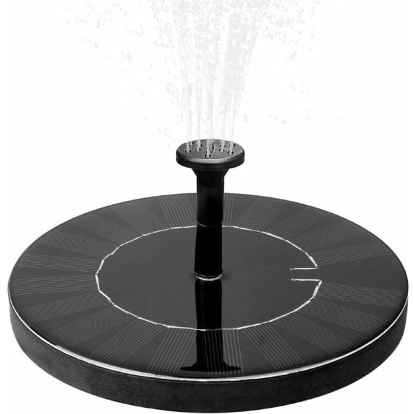 Soldrevet fontene med batteri 1.5W utendørs fontene vannfontene hagedekorasjon minipumpe solpumpe med batteri utendørs