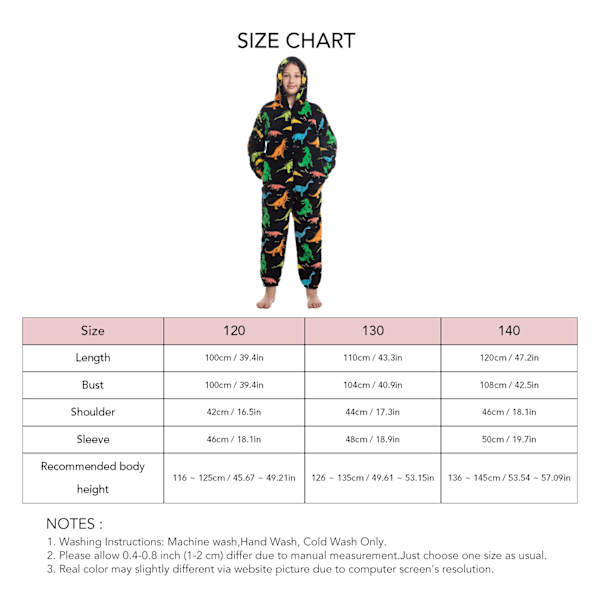 Barn Onesie Pyjamas Sött Mönster Tryck Dragkedja Unisex Mjuk med Huva för Vinter Höst Typ 3