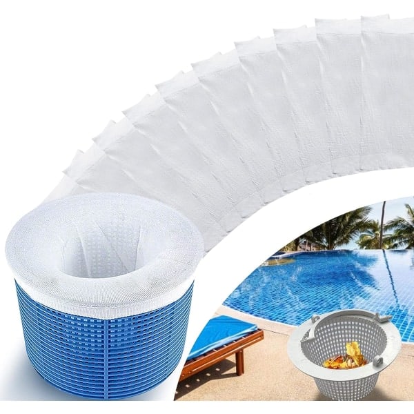 10-pack poolstrumpor för inomhus- och ovanmarkspooler, nät, lövfångare, förfilter, skumstrumpor, poolkorgsfilter skydd{HH}